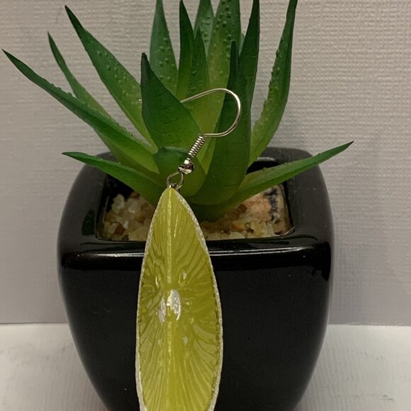 Lemon Earring, Fruit Jewelry, Citrus Earring, Gift Idea, Funny Food Earrings - Picture 3 of 9